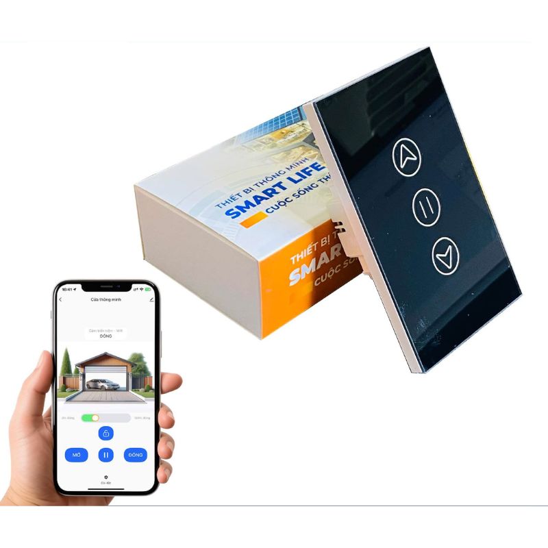 Điều khiển cửa cuốn Wifi + Bluetooh Tuya SmartLife