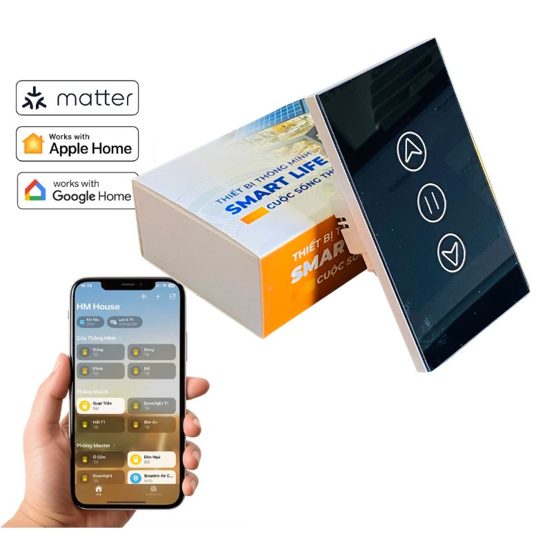 Điều khiển cửa cuốn/cổng Wifi Matter Homekit