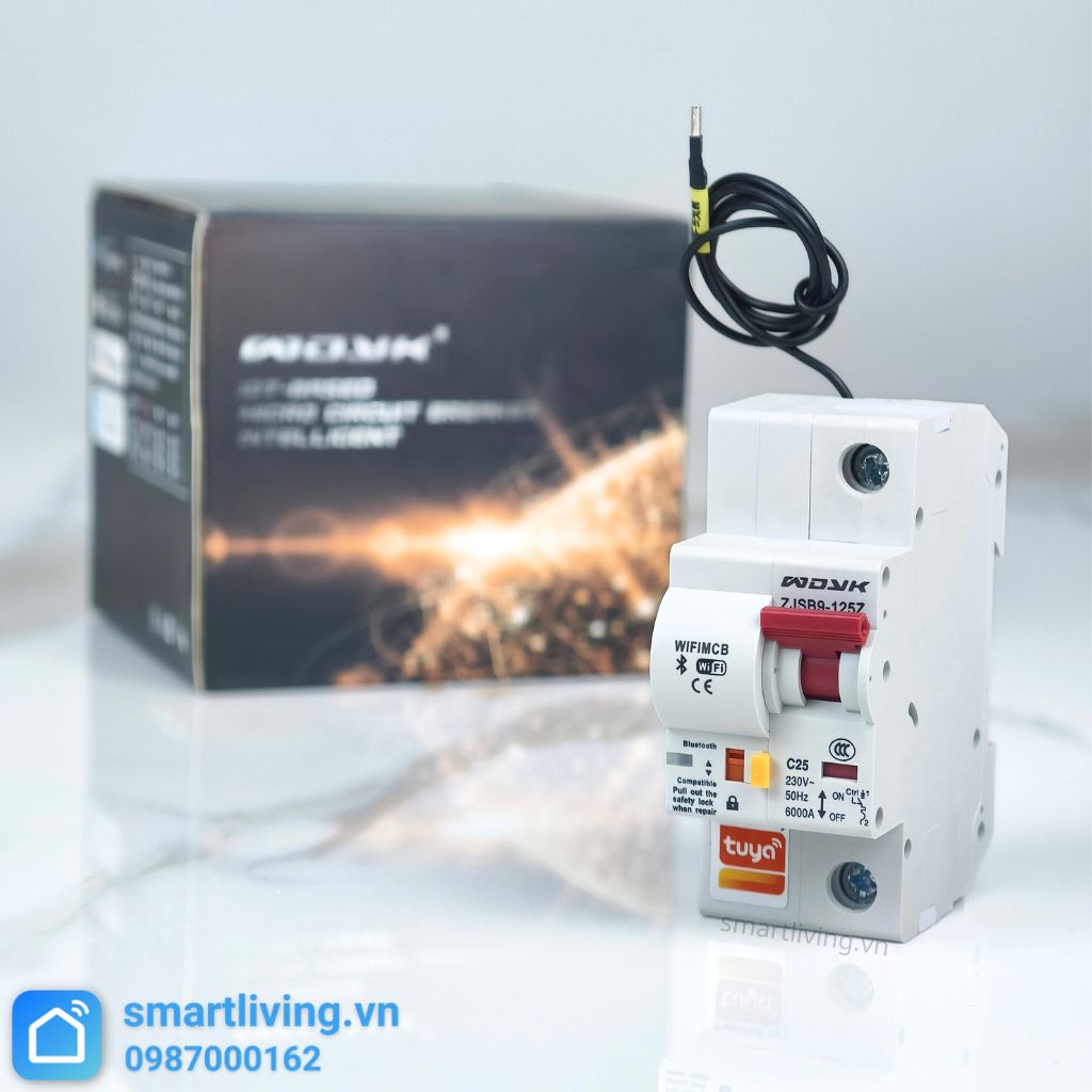 Aptomat CB thông minh Wifi Tuya 1P