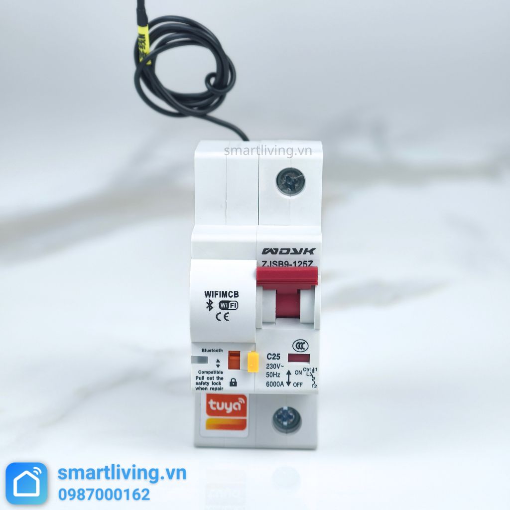 Aptomat CB thông minh Wifi Tuya 1P