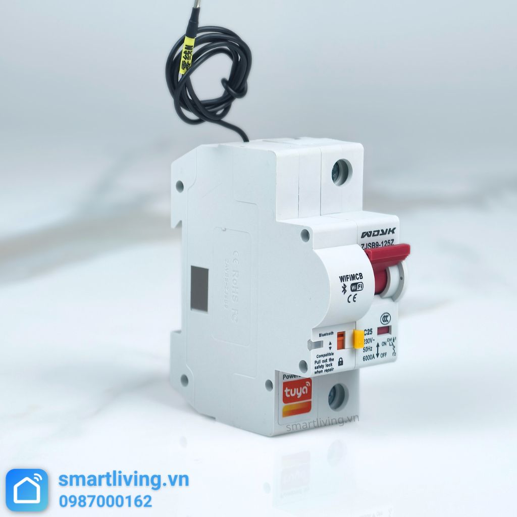 Aptomat CB thông minh Wifi Tuya 1P