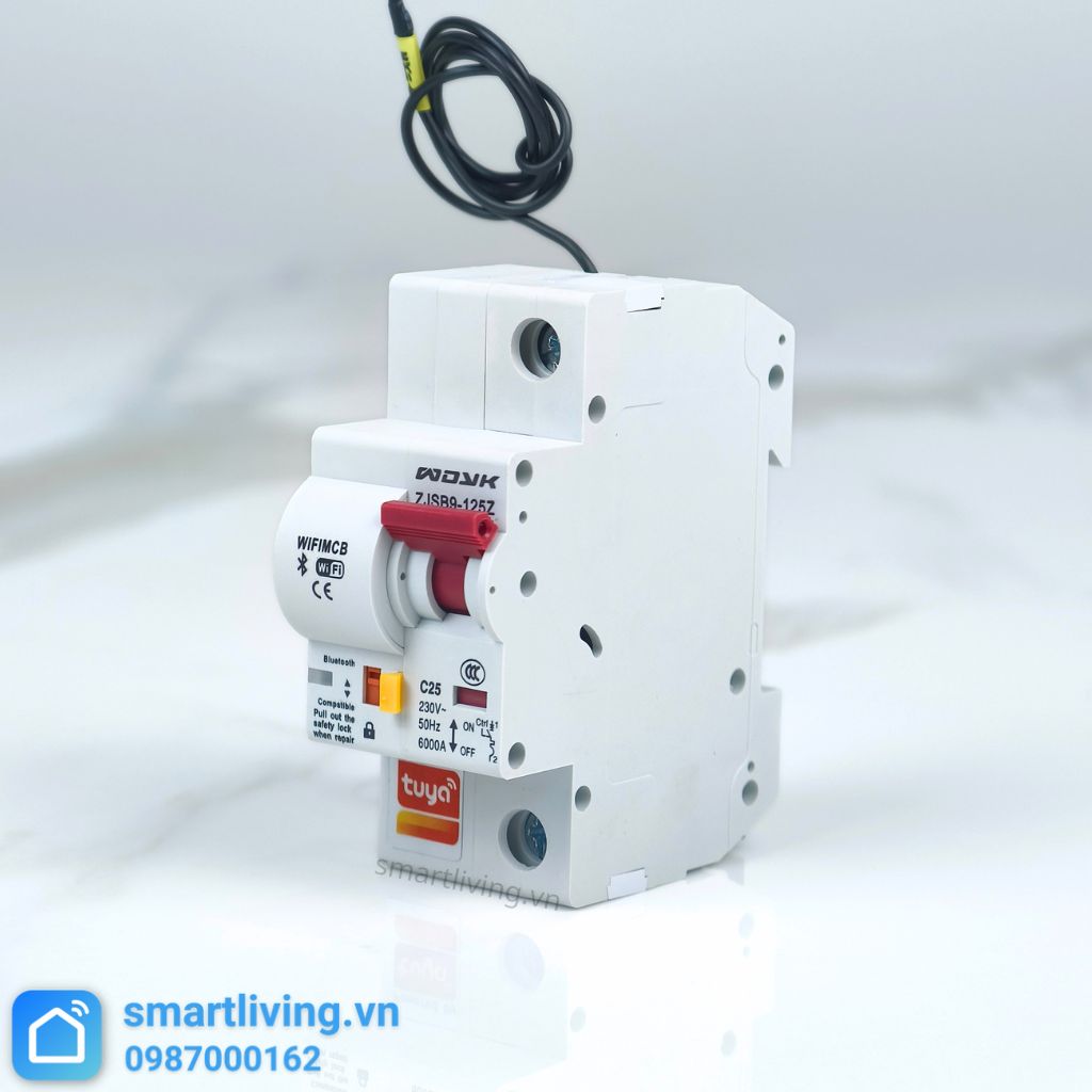 Aptomat CB thông minh Wifi Tuya 1P