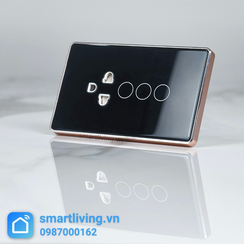 Công tắc 2 nút + Ổ cắm Zigbee Tuya