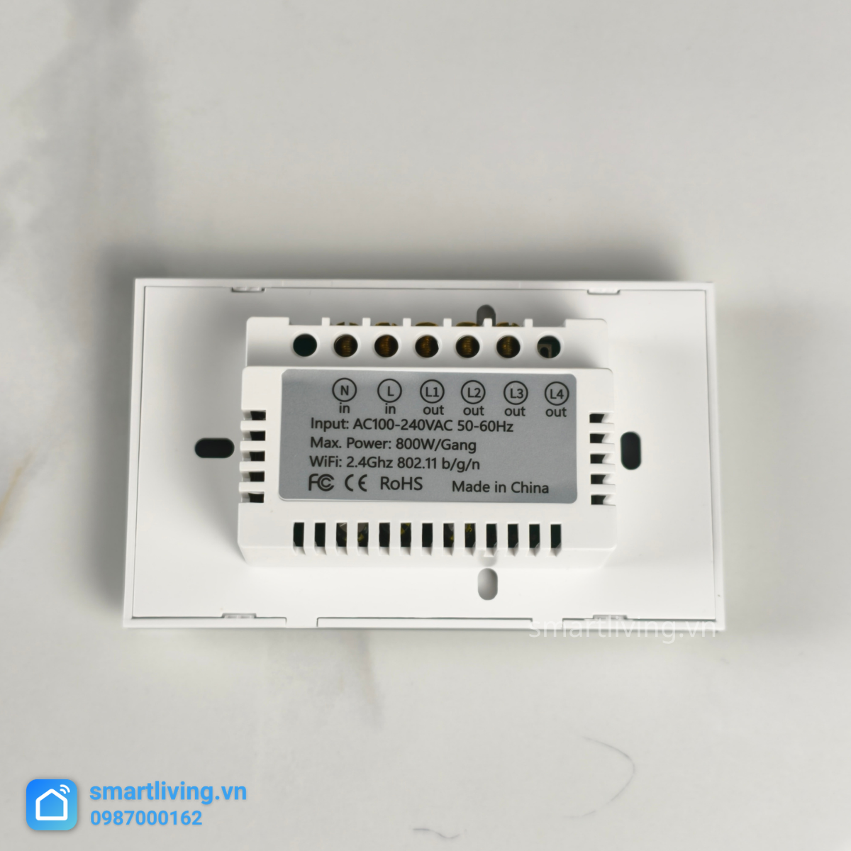 Công tắc thông minh Tuya Wifi Chữ Nhật thông số