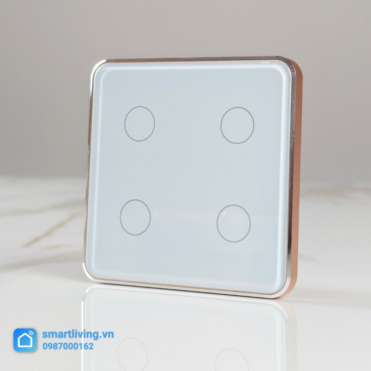 Công tắc thông minh mặt kính cảm ứng Zigbee Tuya Mặt Vuông