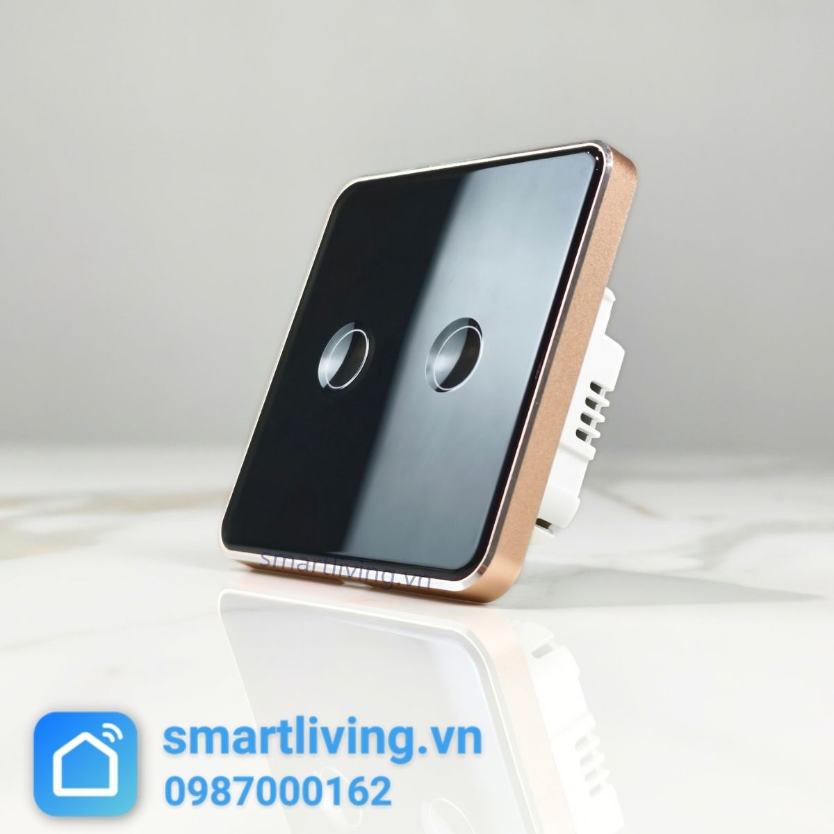Công tắc thông minh Zigbee Tuya Mặt Vuông Lõm