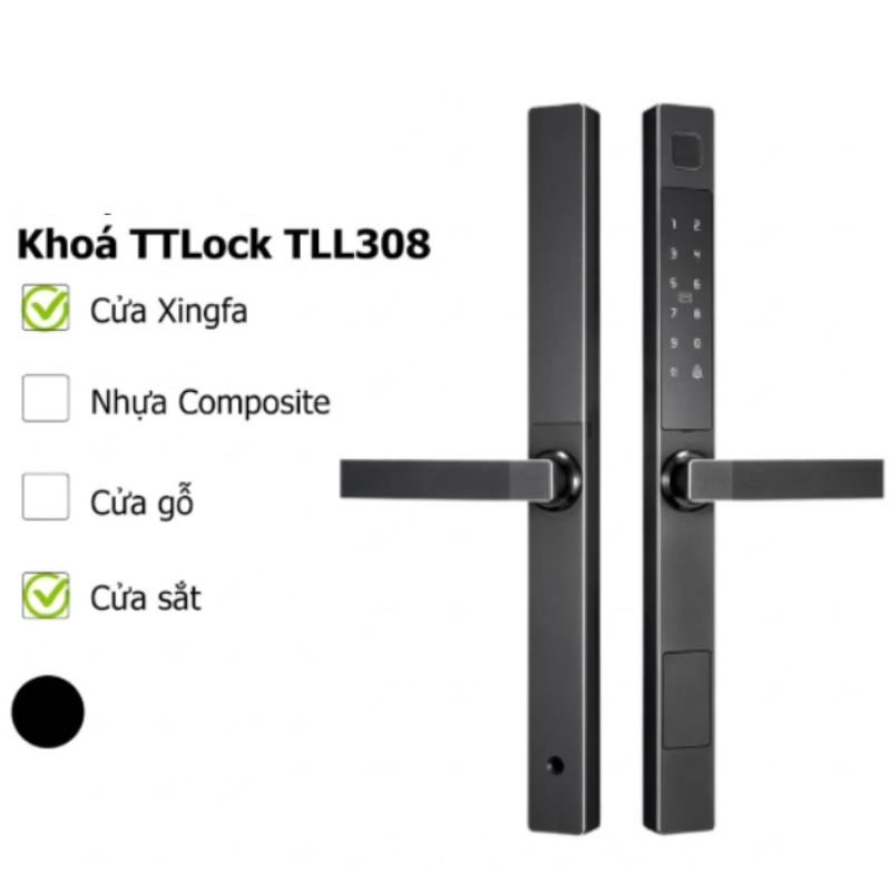Khoá thông minh TTLock TLL308 Nhôm CNC – Tay Nắm Dài