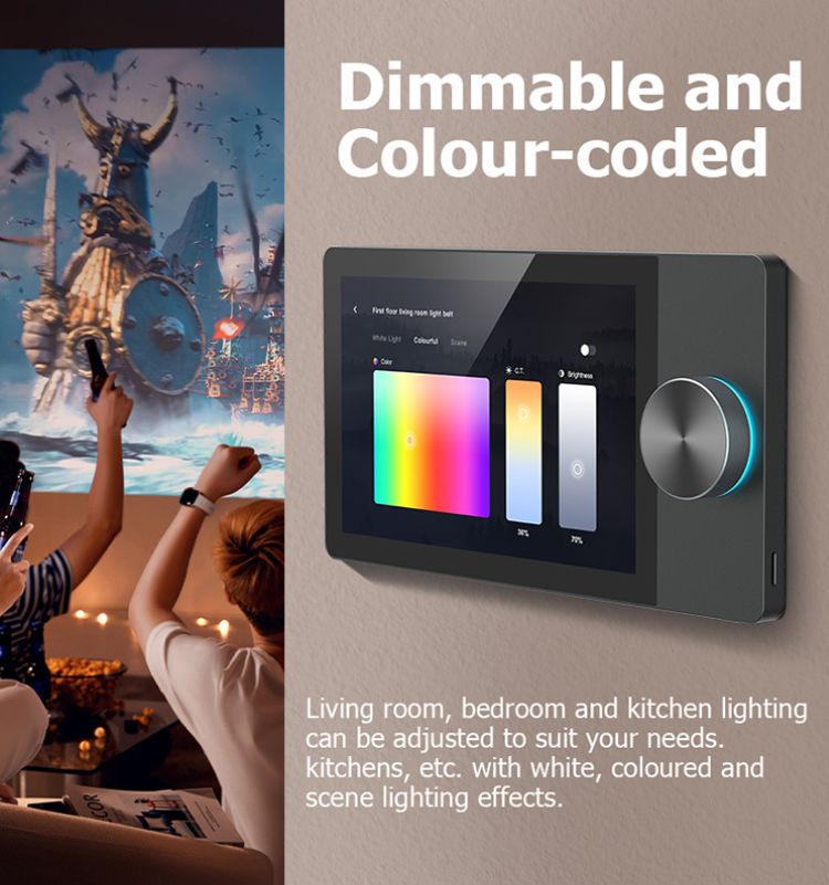 Màn hình điều khiển trung tâm Zigbee Tuya có âm thanh đa vùng