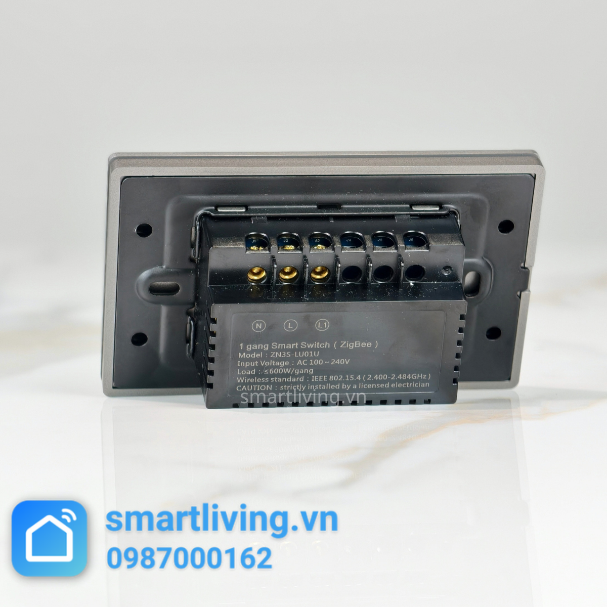 Công tắc thông minh nút cơ Zigbee Tuya Chữ Nhật